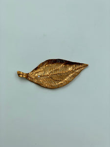 Vintage Copper Leaf Ornament