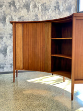 Load image into Gallery viewer, Mid-Century curved bar with brass foot rest
