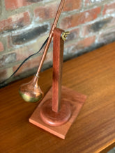 Load image into Gallery viewer, Copper and Wood Adjustable Lamp

