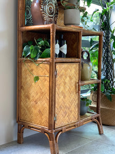 Vintage Cane Display Cabinet