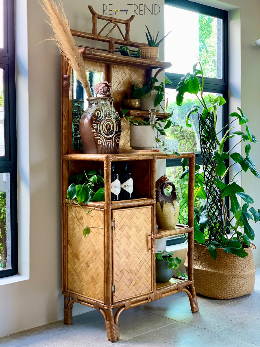 Vintage Cane Display Cabinet – RE-TREND