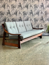 Load image into Gallery viewer, Mid-Century  3-seater couch with dipped arms
