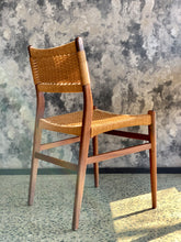 Load image into Gallery viewer, Danish style Rattan and Teak single chair
