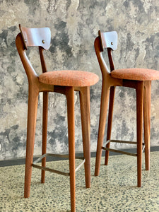 Pair of Mid-Century  bar/ kitchen counter chairs