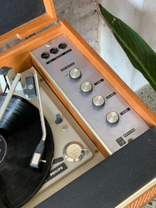 1968 Teak Philips record player