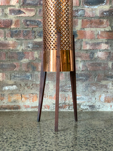 Copper Sputnik style floor lamp