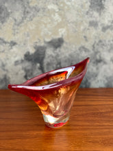 Load image into Gallery viewer, Red &amp; Amber Murano bowl
