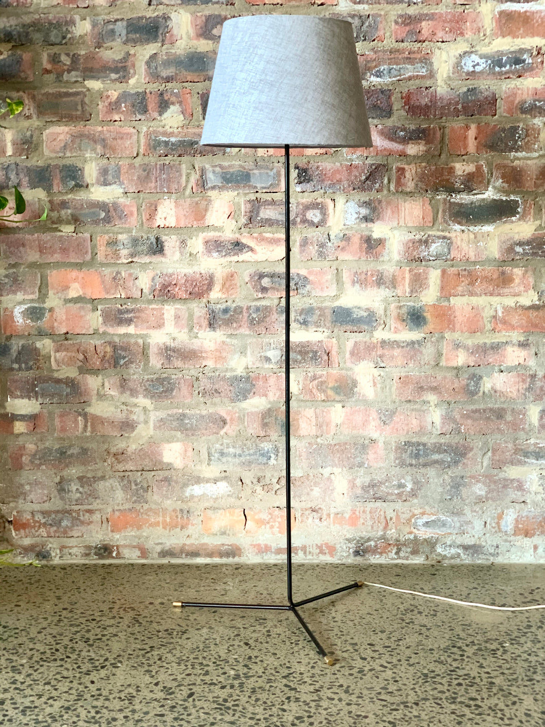 Black steel lamp