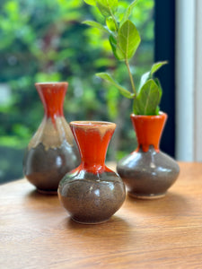 Trio of Retro "Art Potteries" Small Vases