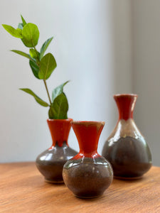 Trio of Retro "Art Potteries" Small Vases