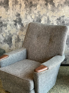 Mid-Century fully upholstered armchair