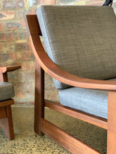 Load image into Gallery viewer, Pair of Mid-Century Imbuia Armchairs
