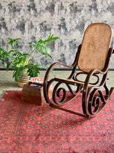 Load image into Gallery viewer, Bentwood Cane Rocking Chair
