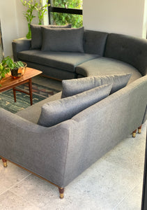 Mid-Century Modular Curved Couch