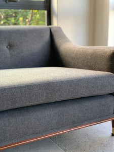 Mid-Century Modular Curved Couch