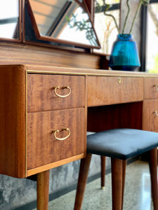 Mid-Century Greaves & Thomas dressing table & stool