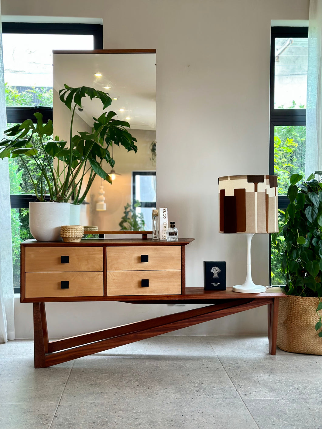 Angular Mid-Century Cabinet