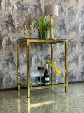 Load image into Gallery viewer, Brass console/entrance table
