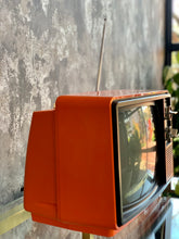 Load image into Gallery viewer, Orange Blaupunkt portable tv
