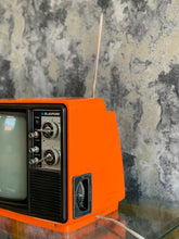 Load image into Gallery viewer, Orange Blaupunkt portable tv

