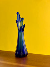Load image into Gallery viewer, Vintage Blue Swung Vase
