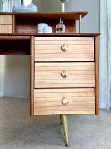 Retro Dresser with Swivel & Tilt Mirrors