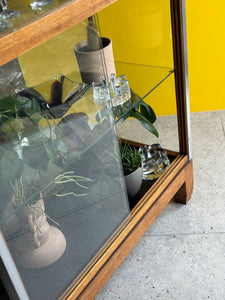 Vintage Glass & Steel Framed Display Cabinet