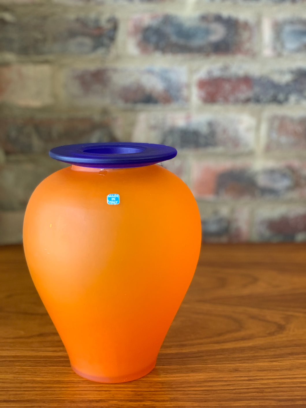 Murano Orange Vase