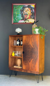 Vintage Drinks Cabinet / Bookcase