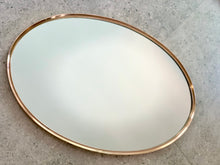 Load image into Gallery viewer, Oval Brass Wall Mirror
