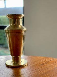 Vintage Solid Brass Vase