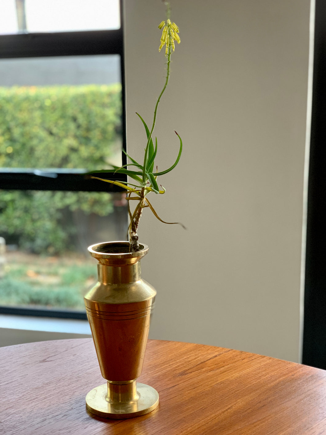 Vintage Solid Brass Vase