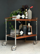 Load image into Gallery viewer, Retro Two Tier Drinks Trolley
