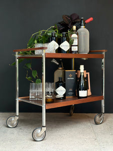 Retro Two Tier Drinks Trolley