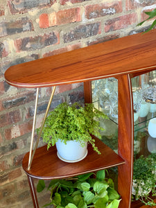 Retro display/drinks cabinet with brass detail