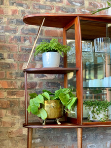 Retro display/drinks cabinet with brass detail