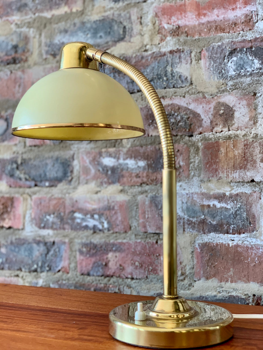 Brass table lamp