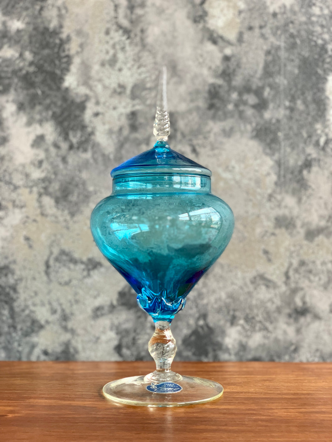 Vintage Italian Blue Jar