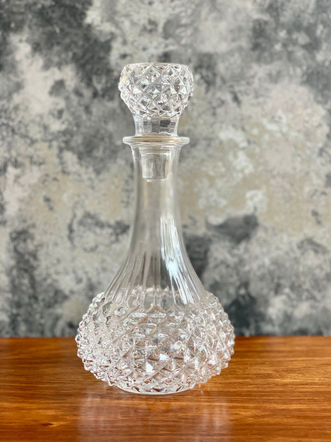 Vintage Clear Glass Decanter