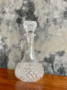 Vintage Clear Glass Decanter