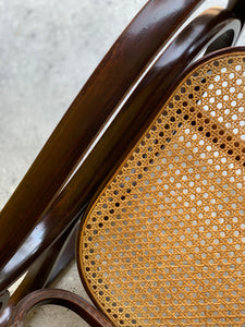 Vintage Bentwood Cane Rocking Chair