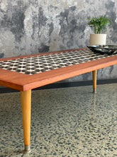 Load image into Gallery viewer, Retro Coffee Table with Tile Inlay
