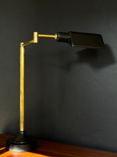 Load image into Gallery viewer, Brass &amp; Black Vintage Desk Lamp
