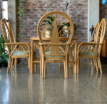 Load image into Gallery viewer, Vintage Cane Dining Set
