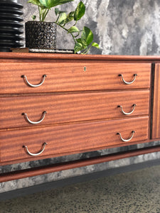 Mid-Century Sapele and Mahogany Kallenbach sideboard