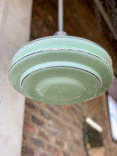 Load image into Gallery viewer, Art Deco Green Ceiling Pendant
