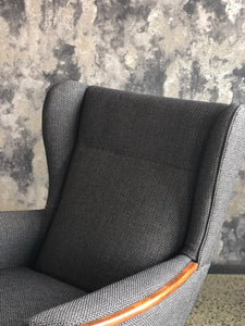 Mid-Century wingback rocking chair