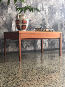 Meredew teak coffee table with drawer