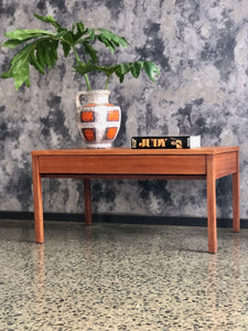 Meredew teak coffee table with drawer