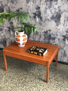 Meredew teak coffee table with drawer